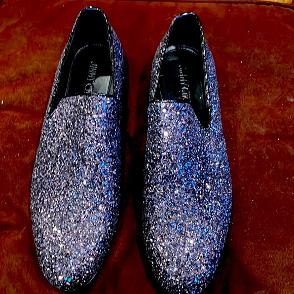 Jimmy Choo glitter shoes brand new with out box or dust bags NEW never used - Picture 1 of 12
